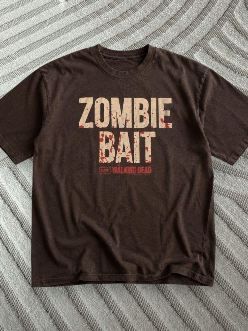 Gildan Brown 'Zombie Bait' Graphic Tee